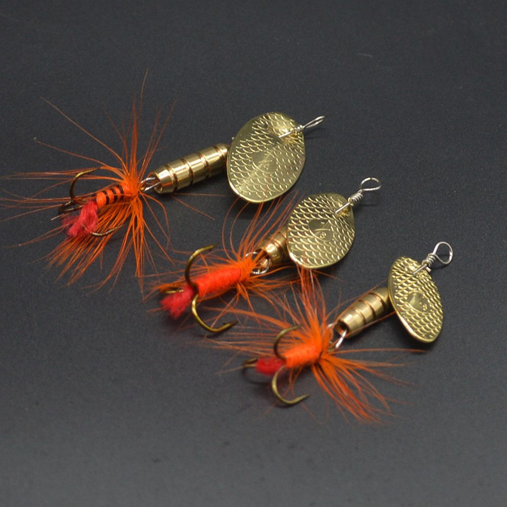 Fishing Lure Buzzbait - 釣りルアー スピナー餌 コンパウンド餌 3-5.5g 回転スプーン フェザー