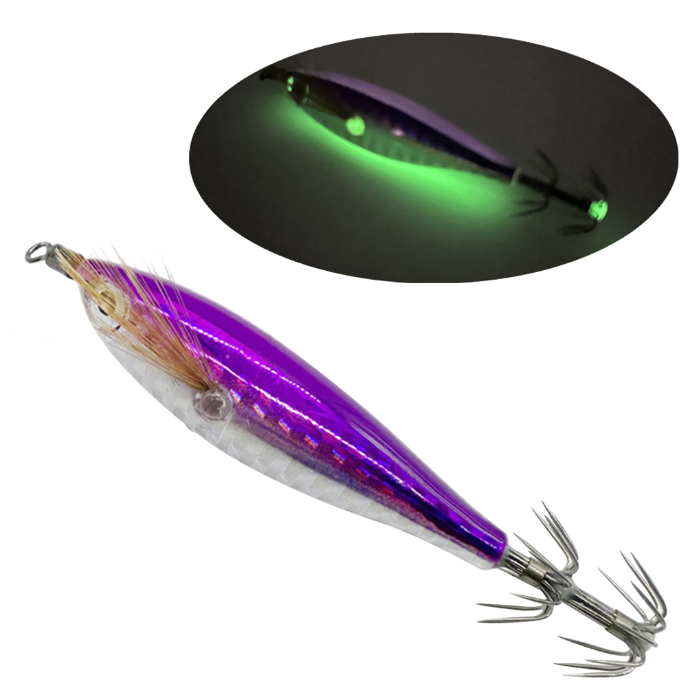 Fishing Lure Jig - 発光釣り餌 オクトパス カットルフィッシュ フィッシングベイト スクイッドフック ルアーフック
