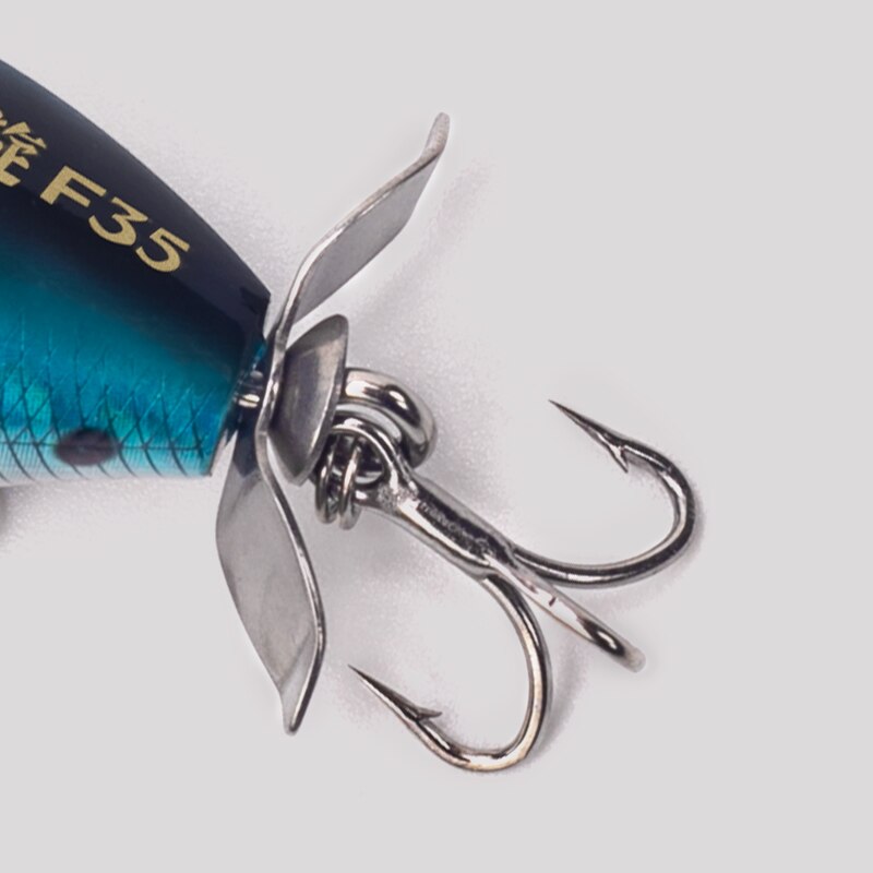 キングダムポッパールアー、プロペラ付き、マス、パイク、バス、 - Fishing Lure Topwater のレビューと価格