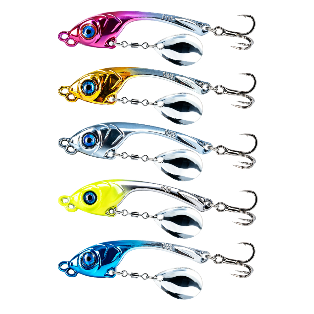 10個入り/箱 ダブルホールメタルVIBルアー 5g 7g  - Fishing Lure Spinnerbait のレビューと価格