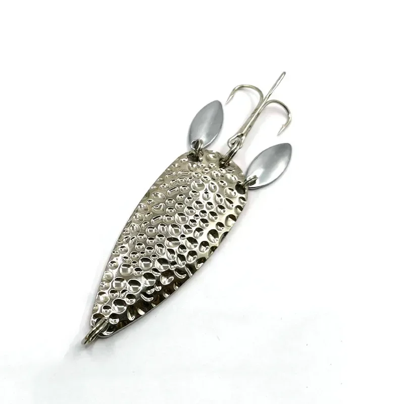 1 個金属スプーンスピナーベイトダブル回転ハード人工餌 10 - Fishing Lure Spinnerbait のレビューと価格