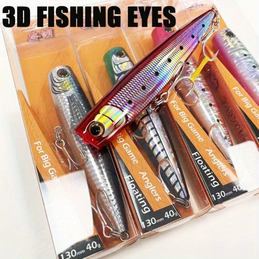 1PC 大型 ABS ポッパー ルアー – 130-160m - Fishing Lure Topwater のレビューと価格