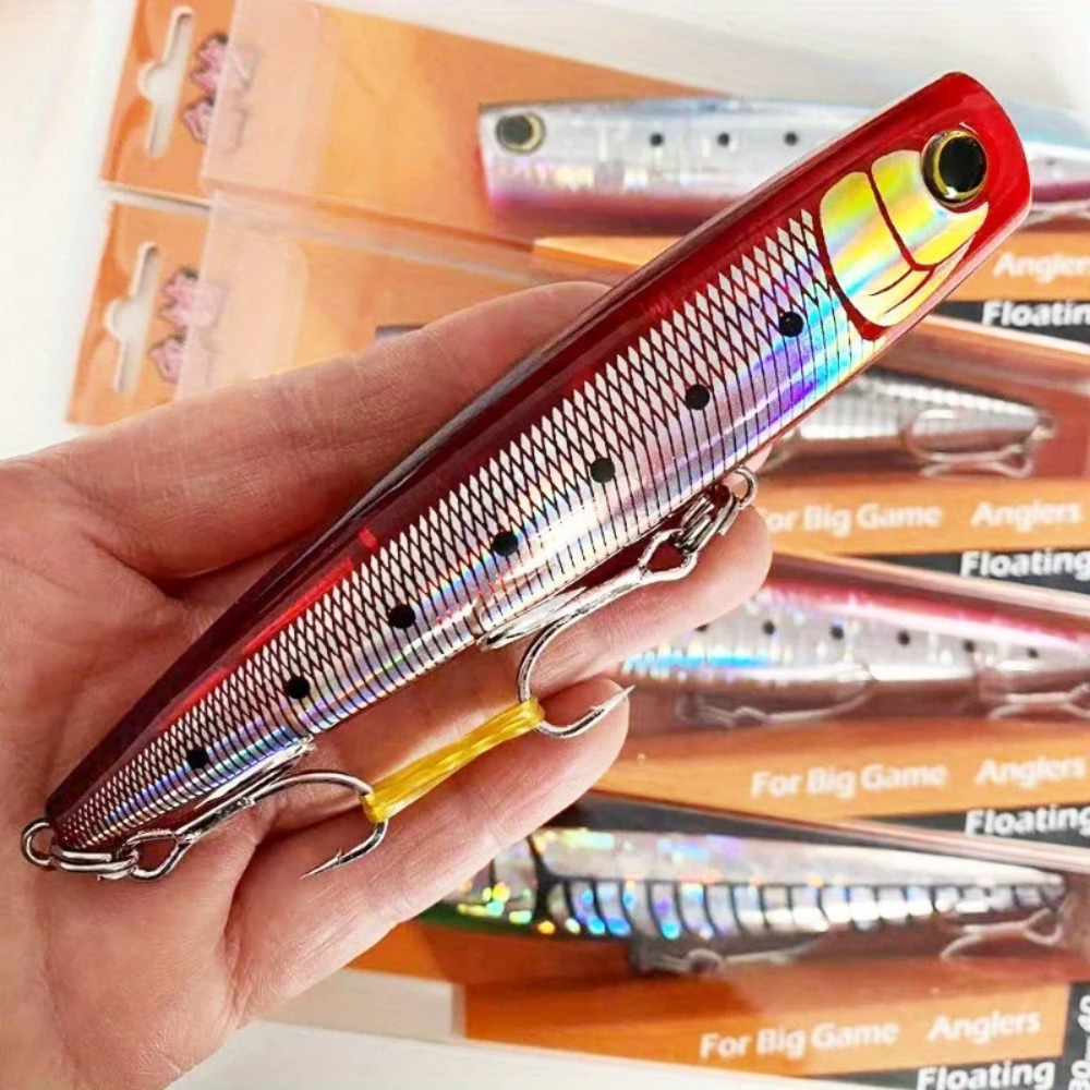 1PC 大型 ABS ポッパー ルアー – 130-160m - Fishing Lure Topwater のレビューと価格