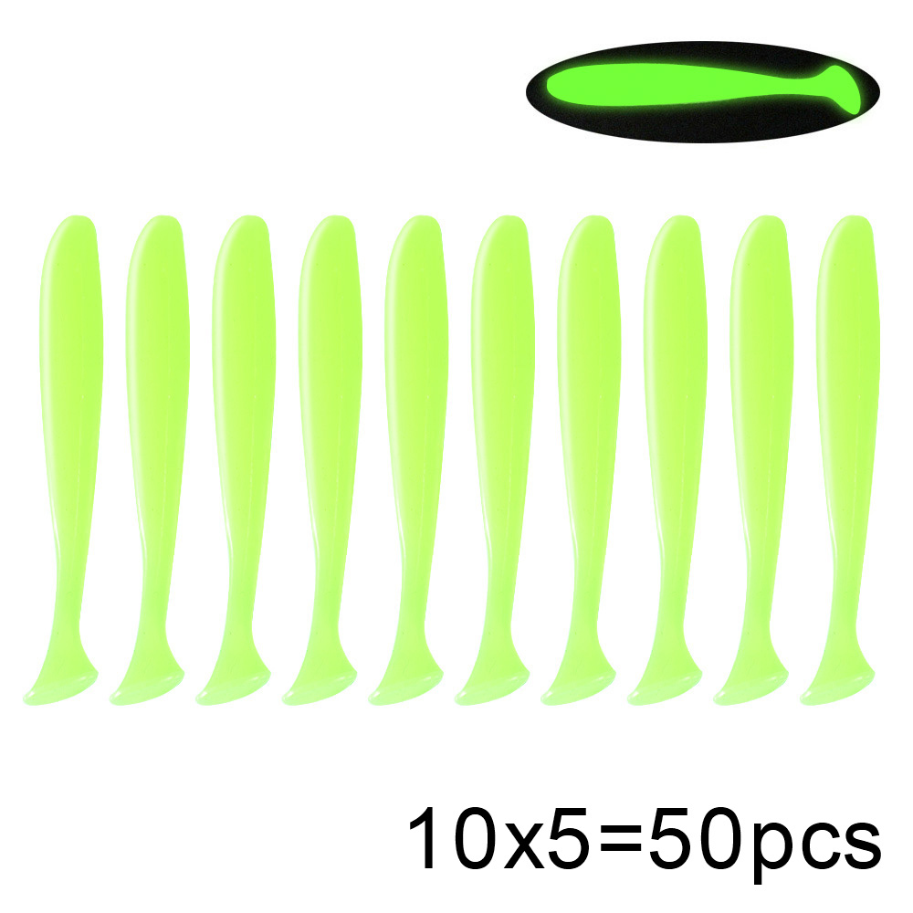QXO 50 ピース/ロットスイムベイトソフトルアーシリコン - Fishing Lure Soft Plastic のレビューと価格