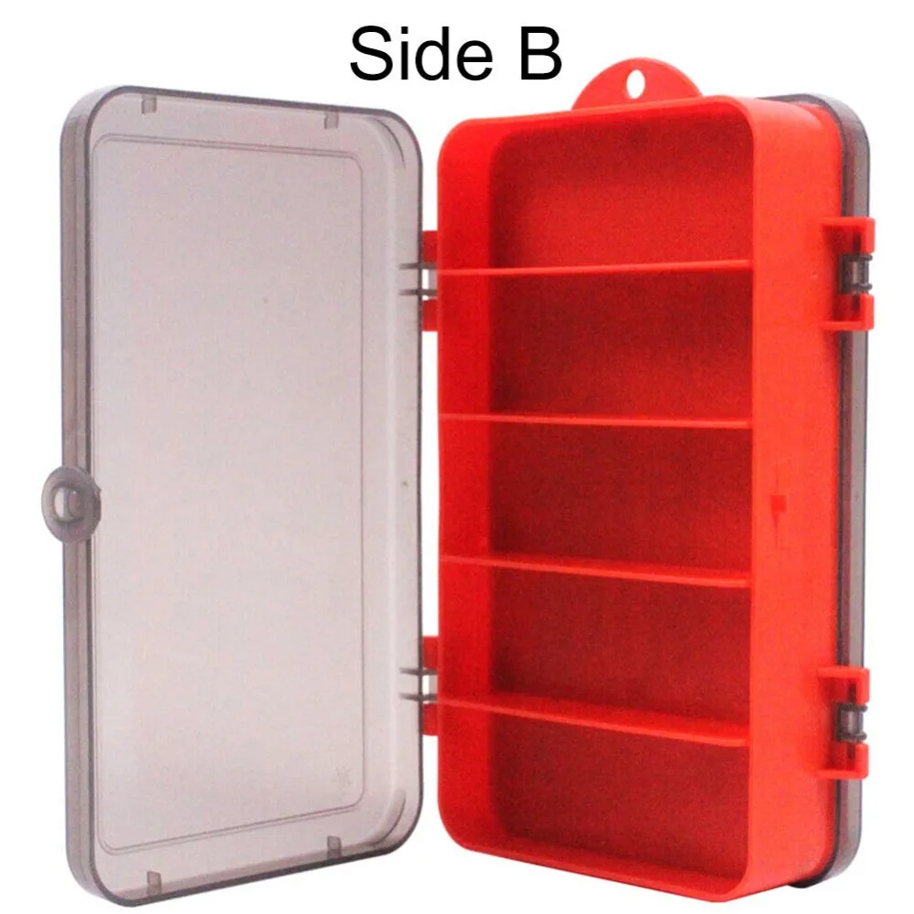 ポータブル両面分割ベイトボックス クランクジグヘッドフックセ - Fishing Lure Soft Plastic のレビューと価格