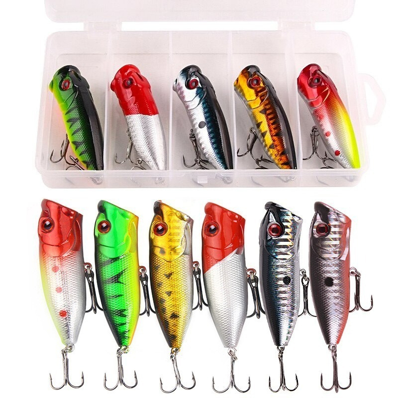 6個6色（OPP袋）/5個5色（箱入り）6.5cm/10gル - Fishing Lure Topwater のレビューと価格