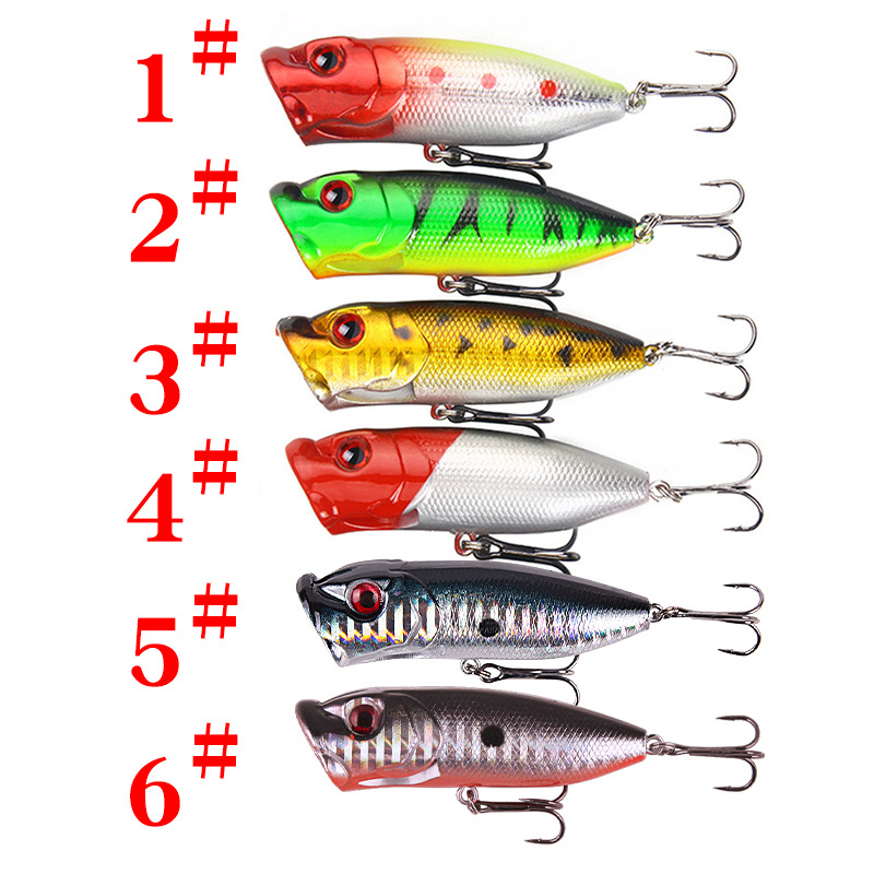 6個6色（OPP袋）/5個5色（箱入り）6.5cm/10gル - Fishing Lure Topwater のレビューと価格
