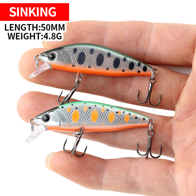 5cm4.8g シンキングミノー釣りルアー イントルーダー  - Fishing Lure Crankbait のレビューと価格